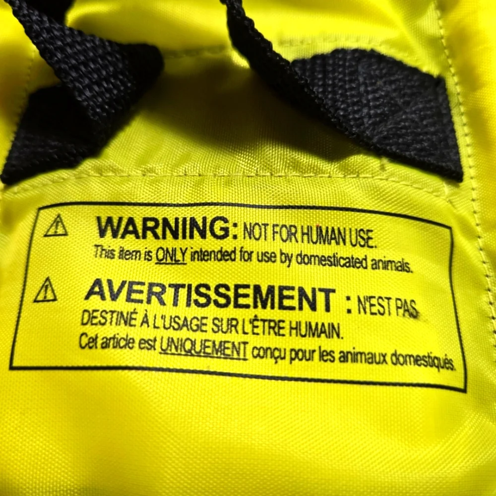 ``P25689 - Yellow Swimways Doggie Swim Vest Life Jacket